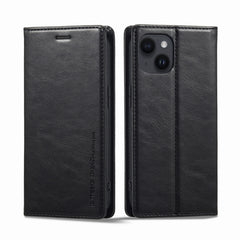LC.IMEEKE RFID Anti-theft Leather Phone Case, For iPhone 13, For iPhone 13 Mini, For iPhone 14, For iPhone 14 Plus