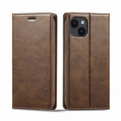 LC.IMEEKE RFID Anti-theft Leather Phone Case, For iPhone 13, For iPhone 13 Mini, For iPhone 14, For iPhone 14 Plus