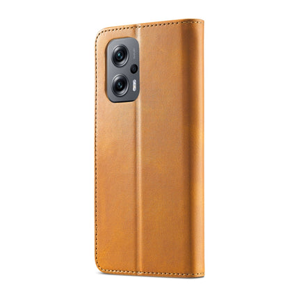 LC.IMEEKE Calf Texture Leather Phone Case, For Xiaomi Redmi 10 Prime＋5G, For Xiaomi Redmi 11 Prime 5G