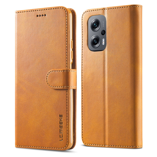 LC.IMEEKE Calf Texture Leather Phone Case, For Xiaomi Redmi 10 Prime＋5G, For Xiaomi Redmi 11 Prime 5G