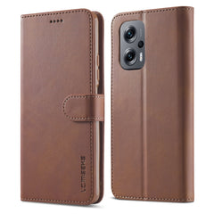 LC.IMEEKE Calf Texture Leather Phone Case, For Xiaomi Redmi 10 Prime＋5G, For Xiaomi Redmi 11 Prime 5G