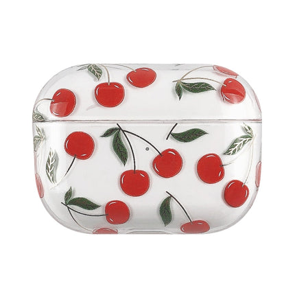 Bronzing Fruit Pattern PC Earphone Hard Protective Case, For AirPods Pro 2