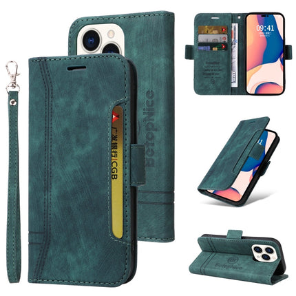 BETOPNICE Dual-side Buckle Leather Phone Case, For iPhone 14, For iPhone 14 Plus, For iPhone 14 Pro, For iPhone 14 Pro Max