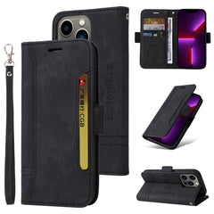 BETOPNICE Dual-side Buckle Leather Phone Case, For iPhone 13 mini, For iPhone 13, For iPhone 13 Pro, For iPhone 13 Pro Max