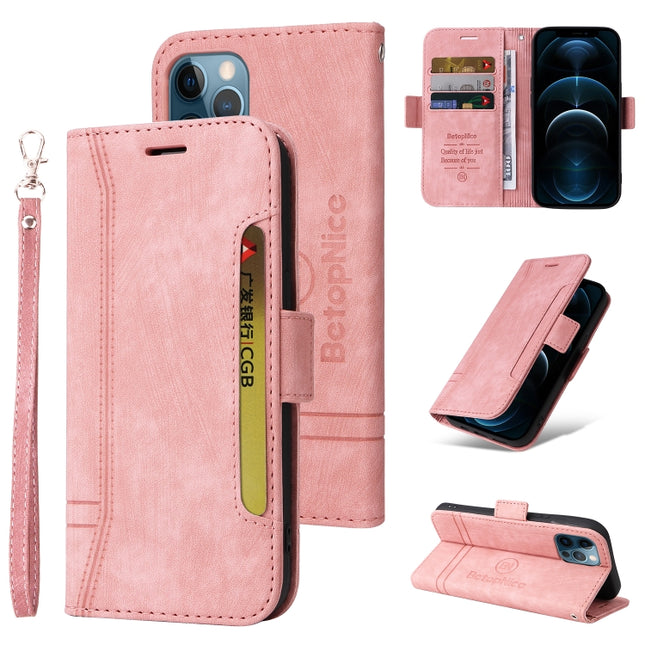 BETOPNICE Dual-side Buckle Leather Phone Case, For iPhone 12 mini, For iPhone 12 / 12 Pro, For iPhone 12 Pro Max, For iPhone 11