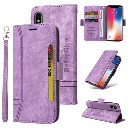 BETOPNICE Dual-side Buckle Leather Phone Case, For iPhone 11 Pro, For iPhone 11 Pro Max, For iPhone X / XS, For iPhone XR
