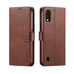 LC.IMEEKE Calf Texture Horizontal Flip Leather Case, with Holder & Card Slots & Wallet & Photo Frame, For Samsung Galaxy A41, For Galaxy A01, For Galaxy A11 / M11, For Galaxy A21, For Galaxy A70e, For Galaxy A41