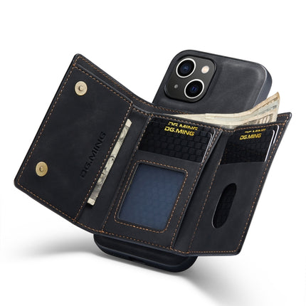 DG.MING M1 Series 3-Fold Multi Card Wallet Leather Case