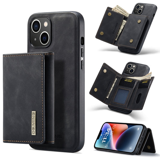 DG.MING M1 Series 3-Fold Multi Card Wallet Leather Case, For iPhone 14, For iPhone 14 Plus, For iPhone 14 Pro, For iPhone 14 Pro Max