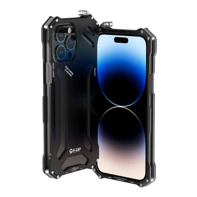 R-JUST RJ17 Shockproof Armor Metal Phone Case, For iPhone 14, For iPhone 14 Plus, For iPhone 14 Pro, For iPhone 14 Pro Max