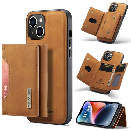 DG.MING M2 Series 3-Fold Card Bag Magnetic Leather Case, For iPhone 14, For iPhone 14 Plus, For iPhone 14 Pro, For iPhone 14 Pro Max