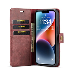 DG.MING Crazy Horse Texture Detachable Magnetic Leather Case, For iPhone 14, For iPhone 14 Plus, For iPhone 14 Pro, For iPhone 14 Pro Max