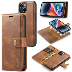 DG.MING Crazy Horse Texture Detachable Magnetic Leather Case, For iPhone 14, For iPhone 14 Plus, For iPhone 14 Pro, For iPhone 14 Pro Max