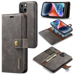 DG.MING Crazy Horse Texture Detachable Magnetic Leather Case, For iPhone 14, For iPhone 14 Plus, For iPhone 14 Pro, For iPhone 14 Pro Max