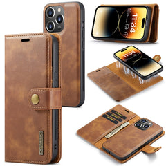 DG.MING Crazy Horse Texture Detachable Magnetic Leather Case, For iPhone 14, For iPhone 14 Plus, For iPhone 14 Pro, For iPhone 14 Pro Max