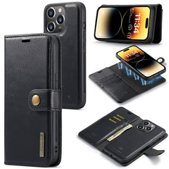 DG.MING Crazy Horse Texture Detachable Magnetic Leather Case, For iPhone 14, For iPhone 14 Plus, For iPhone 14 Pro, For iPhone 14 Pro Max