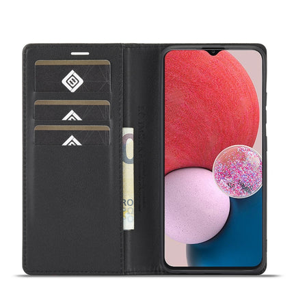 LC.IMEEKE Carbon Fiber Flip Leather Phone Case, For Samsung Galaxy A13 4G/5G/A04/A04s