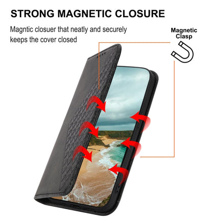 Cubic Grid Calf Texture Magnetic Closure Leather Phone Case, For iPhone 13 mini, For iPhone 13, For iPhone 13 Pro, For iPhone 13 Pro Max