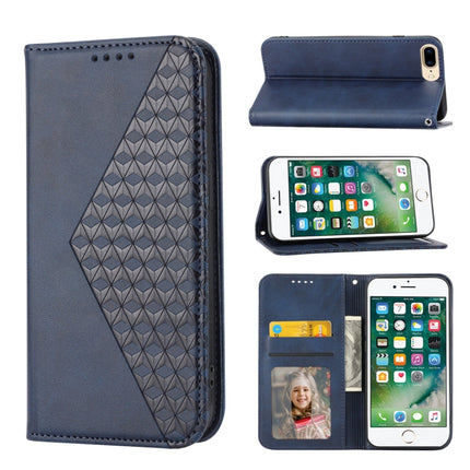 Cubic Grid Calf Texture Magnetic Closure Leather Phone Case, For iPhone XS Max, For iPhone SE 2022 / SE 2020 / 7 / 8, For iPhone 7 Plus / 8 Plus