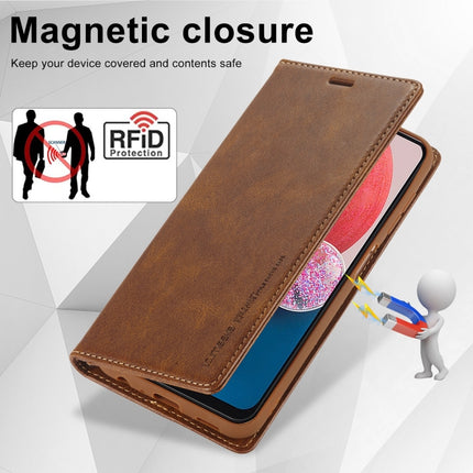LC.IMEEKE RFID Anti-theft Leather Phone Case, For Samsung Galaxy A04 / A04s / A13 4G&5G