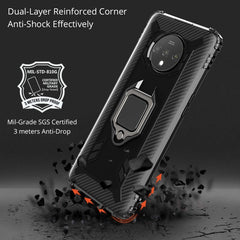 Carbon Fiber Protective Case with 360 Degree Rotating Ring Holder, For OnePlus 7T, For Galaxy M20, For OPPO A5(2020), For OPPO A9(2020) /  A11X, For OPPO Realme X2, For OPPO Realme 5S