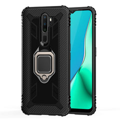 Carbon Fiber Protective Case with 360 Degree Rotating Ring Holder, For OnePlus 7T, For Galaxy M20, For OPPO A5(2020), For OPPO A9(2020) /  A11X, For OPPO Realme X2, For OPPO Realme 5S