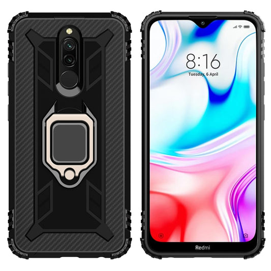 Carbon Fiber Protective Case with 360 Degree Rotating Ring Holder, For Xiaomi Redmi 8A / 8A Dual, For Huawei Nova 5i / P20 Lite(2019), For Xiaomi Redmi Note 9 Pro Max