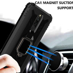 Carbon Fiber Protective Case with 360 Degree Rotating Ring Holder, For Xiaomi Redmi 8A / 8A Dual, For Huawei Nova 5i / P20 Lite(2019), For Xiaomi Redmi Note 9 Pro Max