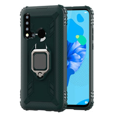 Carbon Fiber Protective Case with 360 Degree Rotating Ring Holder, For OnePlus 7T, For Galaxy M20, For OPPO A5(2020), For OPPO A9(2020) /  A11X, For OPPO Realme X2, For OPPO Realme 5S, For Xiaomi Redmi 8A / 8A Dual, For Huawei Nova 5i / P20 Lite(2019)