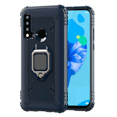 Carbon Fiber Protective Case with 360 Degree Rotating Ring Holder, For OnePlus 7T, For Galaxy M20, For OPPO A5(2020), For OPPO A9(2020) /  A11X, For OPPO Realme X2, For OPPO Realme 5S, For Xiaomi Redmi 8A / 8A Dual, For Huawei Nova 5i / P20 Lite(2019)