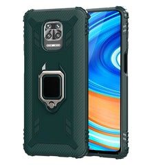 Carbon Fiber Protective Case with 360 Degree Rotating Ring Holder, For Xiaomi Redmi Note 9 Pro Max