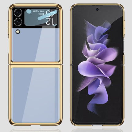 GKK Integrated Electroplating Painted Glass Phone Case, For Samsung Galaxy Z Flip4