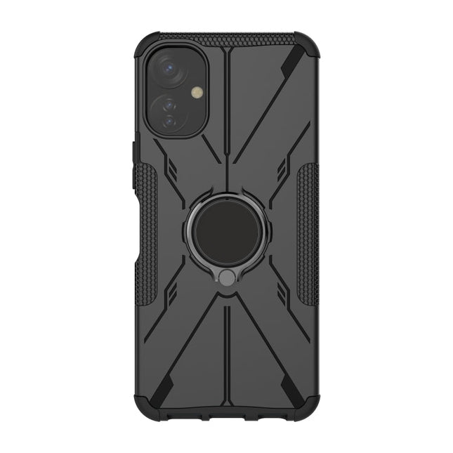 Armor Bear Shockproof PC + TPU Phone Case with Ring, For Infinix Note 12 G96, For Tecno Spark 9T, For Motorola Moto G62 5G, For iPhone 14 Plus