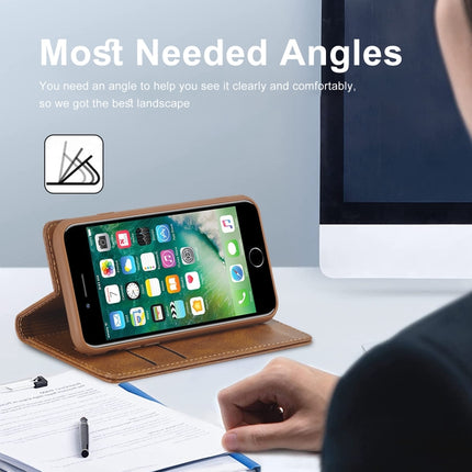 LC.IMEEKE RFID Anti-theft Leather Phone Case, For iPhone SE 2022 / SE 2020 / 8 / 7, For iPhone XS Max, For iPhone XS / X, For iPhone XR, For iPhone 8 Plus / 7 Plus, For Samsung Galaxy S21 5G