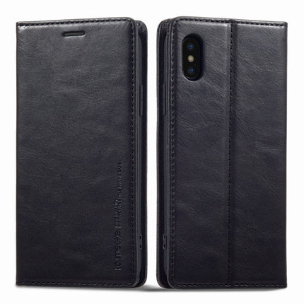 LC.IMEEKE RFID Anti-theft Leather Phone Case, For iPhone SE 2022 / SE 2020 / 8 / 7, For iPhone XS Max, For iPhone XS / X, For iPhone XR, For iPhone 8 Plus / 7 Plus, For Samsung Galaxy S21 5G