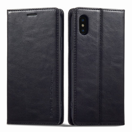 LC.IMEEKE RFID Anti-theft Leather Phone Case, For iPhone SE 2022 / SE 2020 / 8 / 7, For iPhone XS Max, For iPhone XS / X, For iPhone XR, For iPhone 8 Plus / 7 Plus, For Samsung Galaxy S21 5G