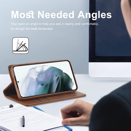 LC.IMEEKE RFID Anti-theft Leather Phone Case, For Samsung Galaxy S21+ 5G