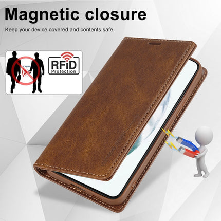 LC.IMEEKE RFID Anti-theft Leather Phone Case, For Samsung Galaxy S21+ 5G