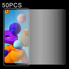 50 PCS 0.26mm 9H Surface Hardness 2.5D Explosion-proof Tempered Glass Non-full Screen Film For Samsumg Galaxy F55 / M55 / M54 / A71 / F54, For Galaxy A11 (50 PCS), For Galaxy A21 (50 PCS), For Galaxy A51 (50 PCS)