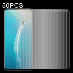 50 PCS 0.26mm 9H Surface Hardness 2.5D Explosion-proof Tempered Glass Non-full Screen Film For Samsumg Galaxy F55 / M55 / M54 / A71 / F54, For Galaxy A11 (50 PCS), For Galaxy A21 (50 PCS), For Galaxy A51 (50 PCS)