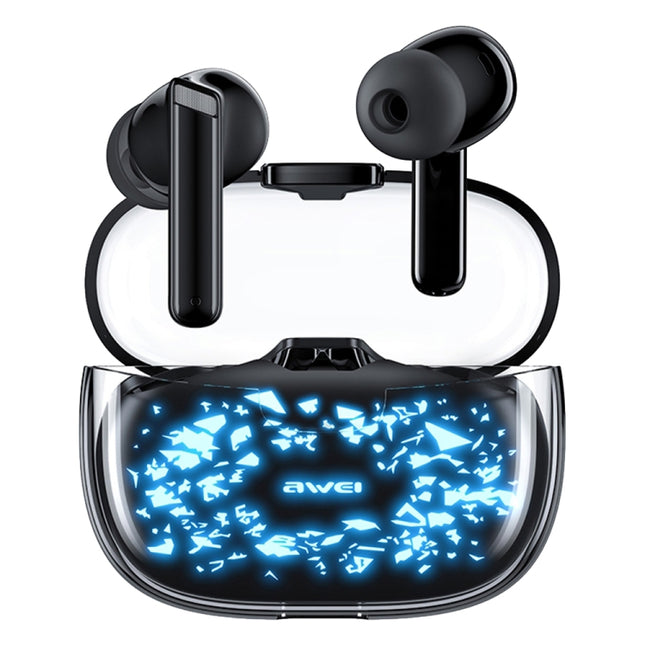 awei T52 Pro True Wireles Gaming Bluetooth Earbuds, T52 Pro(Glass Pattern), T52 Pro(Starry Pattern)