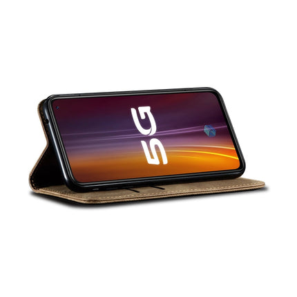 Denim Texture Casual Style Horizontal Flip Leather Case with Holder & Card Slots & Wallet, For Vivo IQOO 3