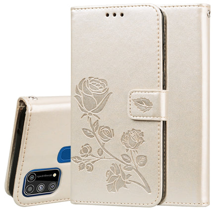 Rose Embossed Horizontal Flip PU Leather Case with Holder & Card Slots & Wallet, For Galaxy M31, For Galaxy A01