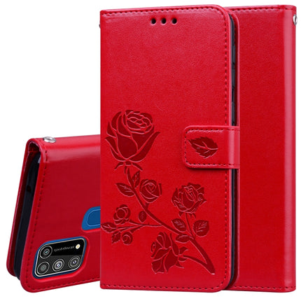 Rose Embossed Horizontal Flip PU Leather Case with Holder & Card Slots & Wallet, For Galaxy M31, For Galaxy A01