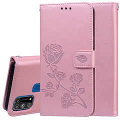 Rose Embossed Horizontal Flip PU Leather Case with Holder & Card Slots & Wallet, For Xiaomi Redmi Note 9 Pro, For Huawei P40, For Huawei P40 Lite, For Huawei P40 Pro, For Galaxy M31, For Galaxy A01