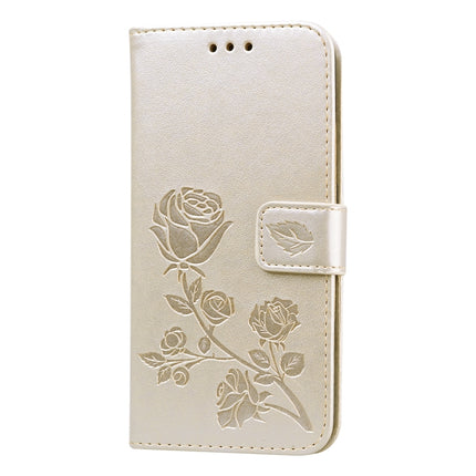 Rose Embossed Horizontal Flip PU Leather Case with Holder & Card Slots & Wallet, For Galaxy A01