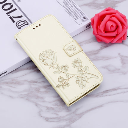 Rose Embossed Horizontal Flip PU Leather Case with Holder & Card Slots & Wallet, For Galaxy A01