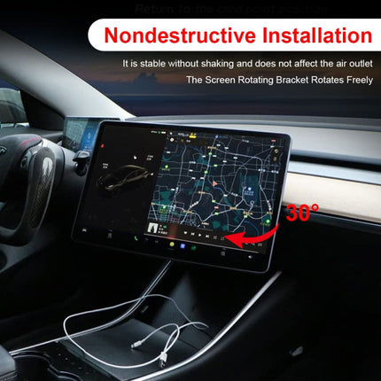 For Tesla Model 3 / Y 2017-2022 Car Monitor Rotation Mount, For Tesla Model 3