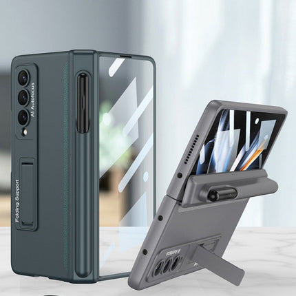 GKK Magnetic Hinge Flip Phone Case with Pen Holder & Holder, For Samsung Galaxy Z Fold4