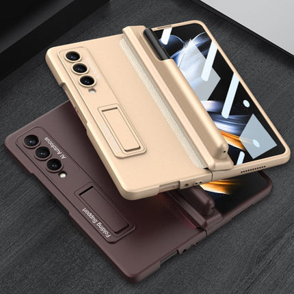 GKK Magnetic Hinge Flip Phone Case with Pen Holder & Holder, For Samsung Galaxy Z Fold4